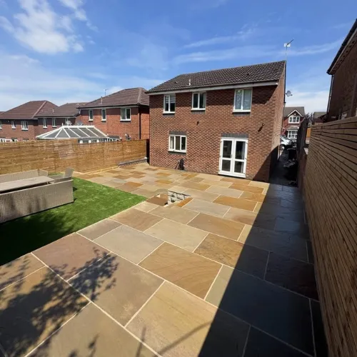 Driveway and patio installation by Platinum Driveways in Salford, Walkden and Greater Manchester